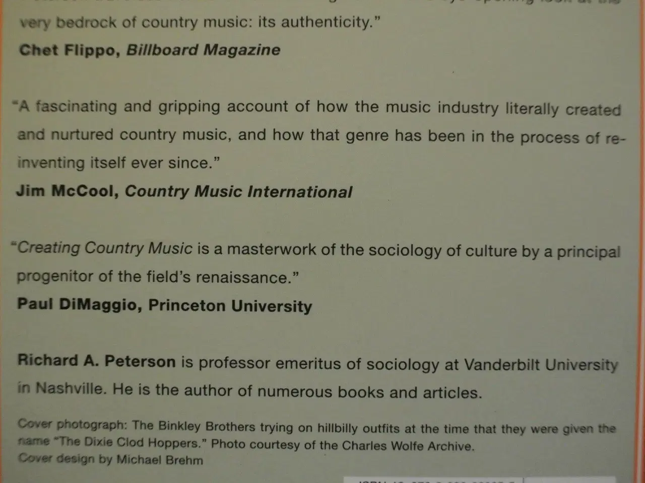 Billede 5 - creating country music. fabricating authenticity. 