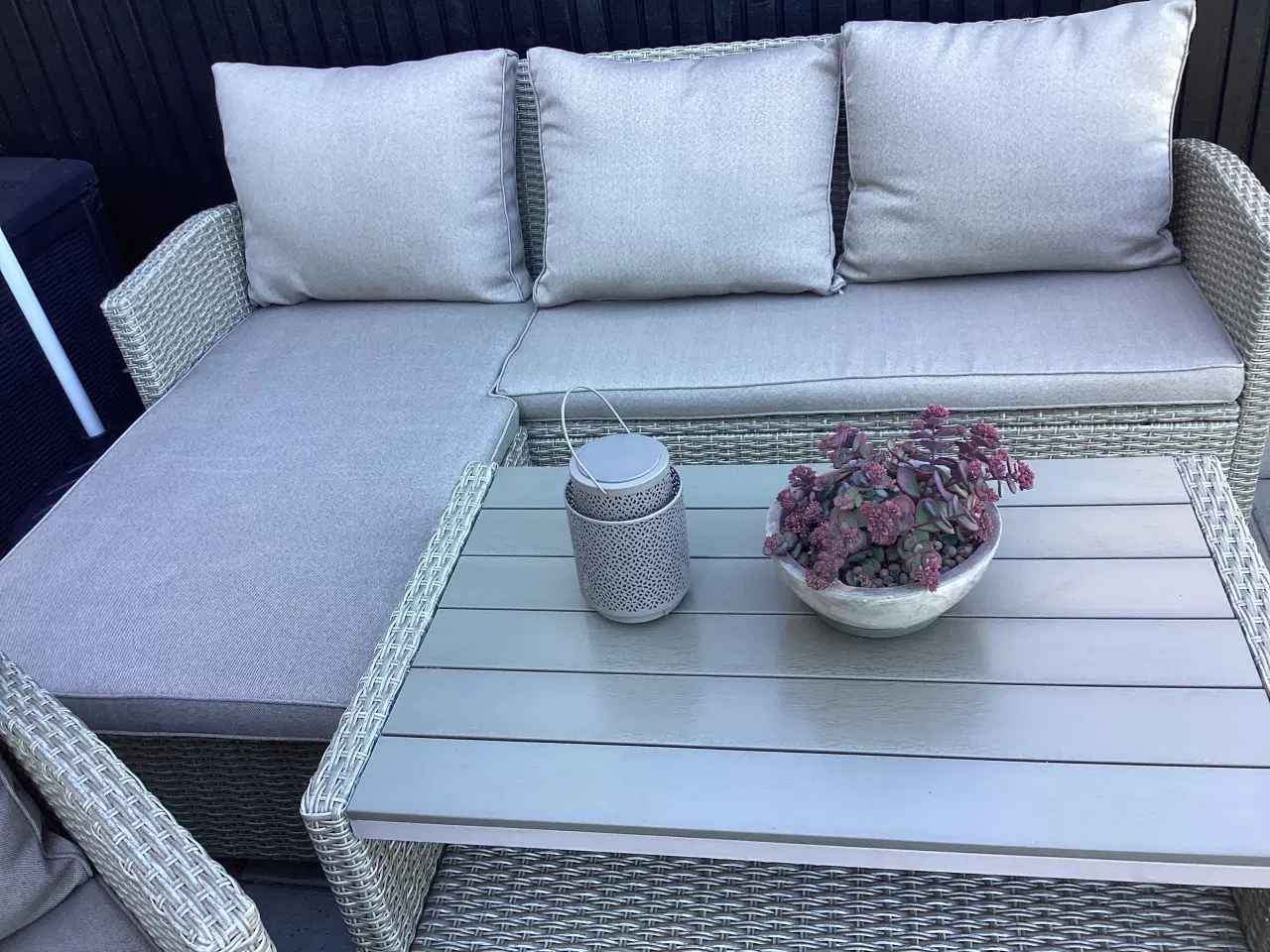 Billede 3 - Have sofasæt natur polyrattan