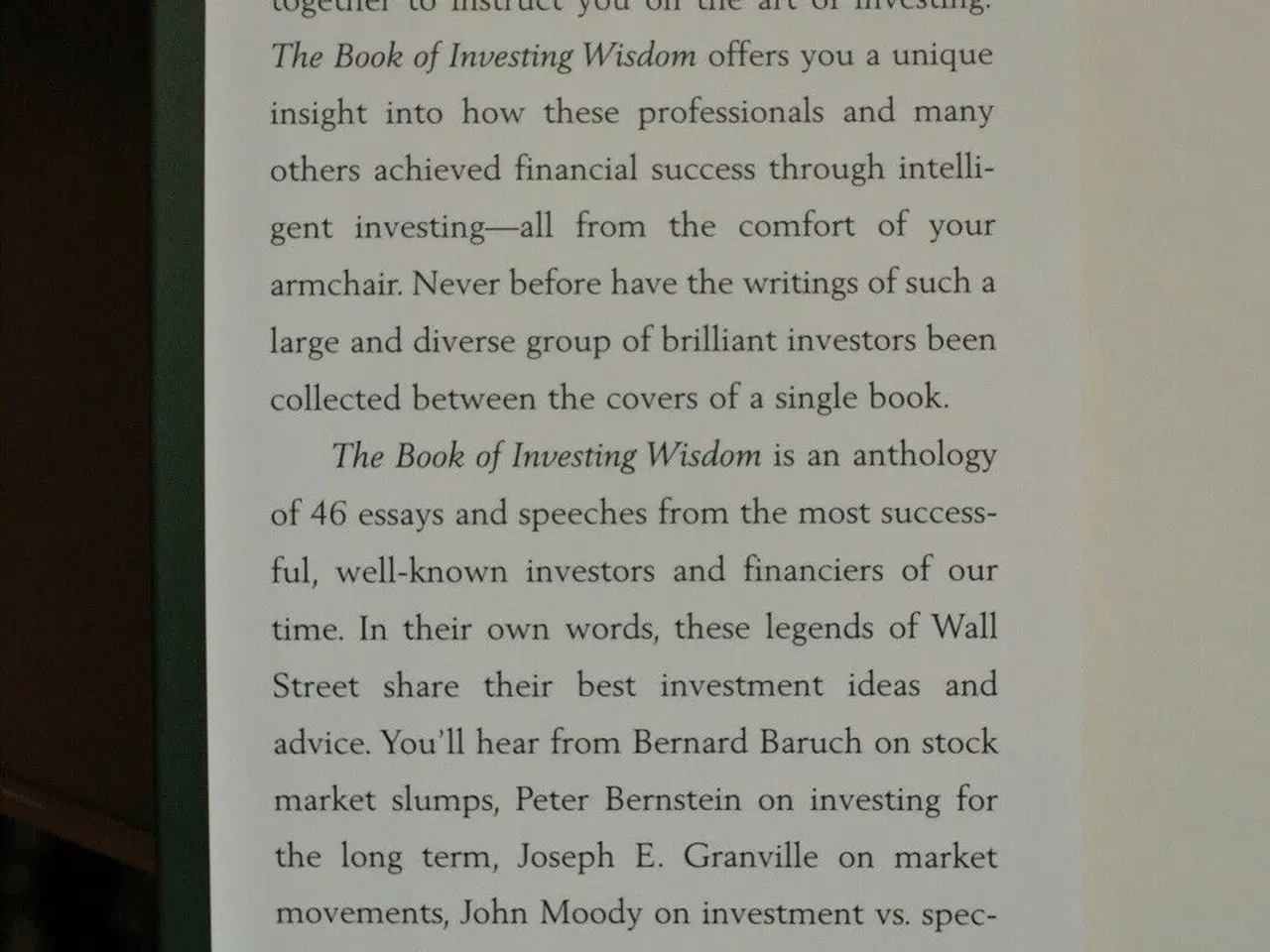 Billede 2 - the book of investing wisdom, edited by peter kras
