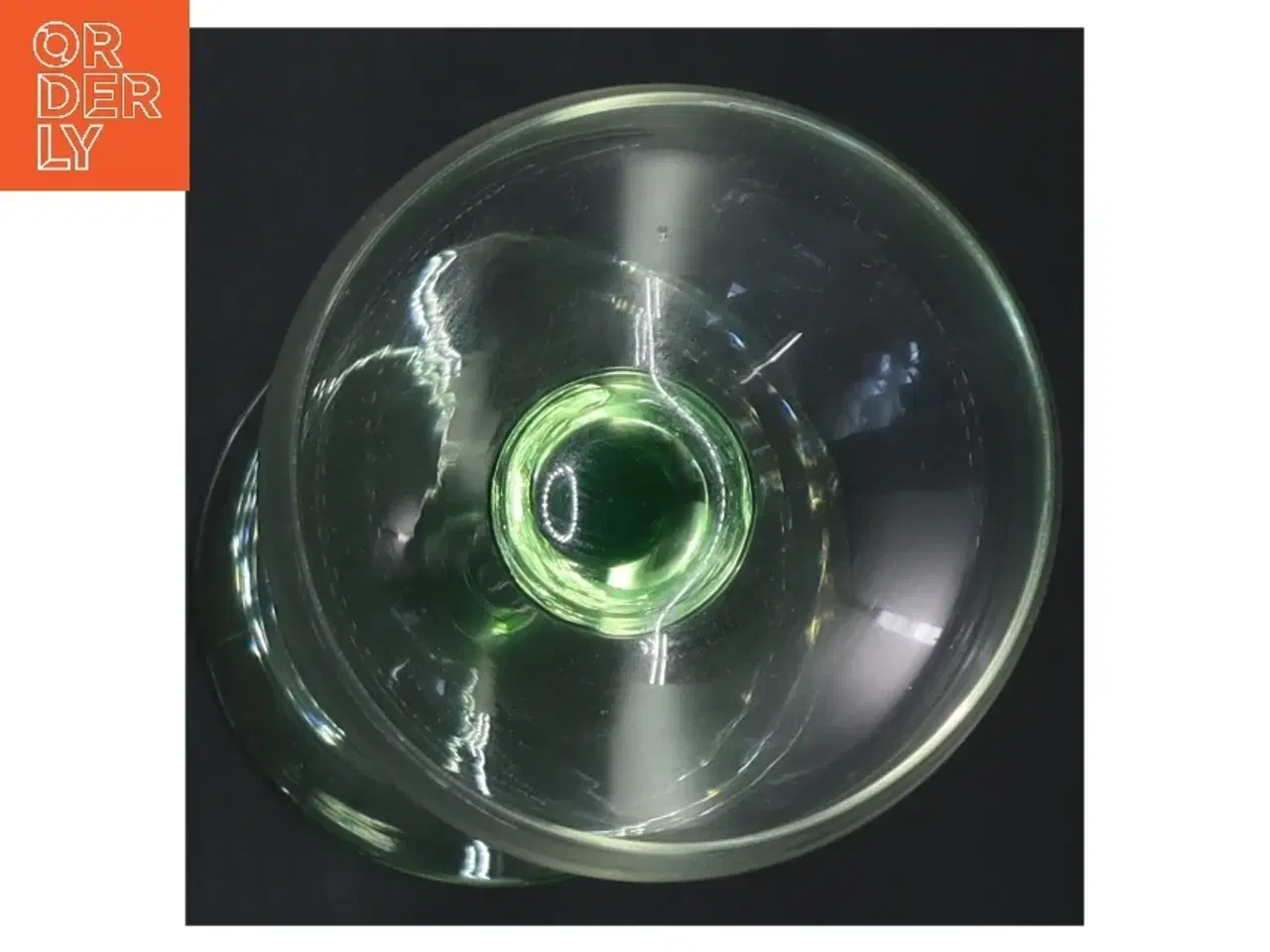 Billede 3 - Glas med grøn fod (str. 18 cm)
