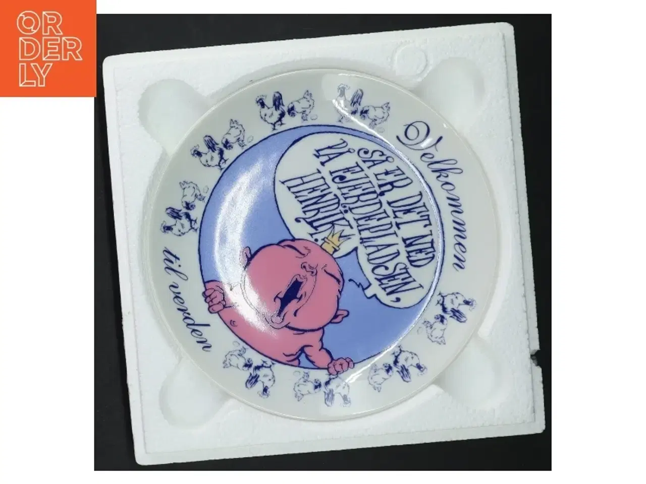 Billede 4 - Samlerplade med baby motiv (str. Ø 19 cm)