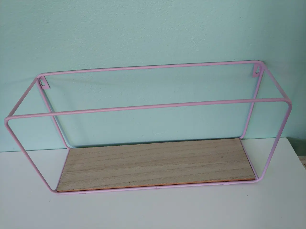 Billede 3 - Hylde, metal/træ, ny