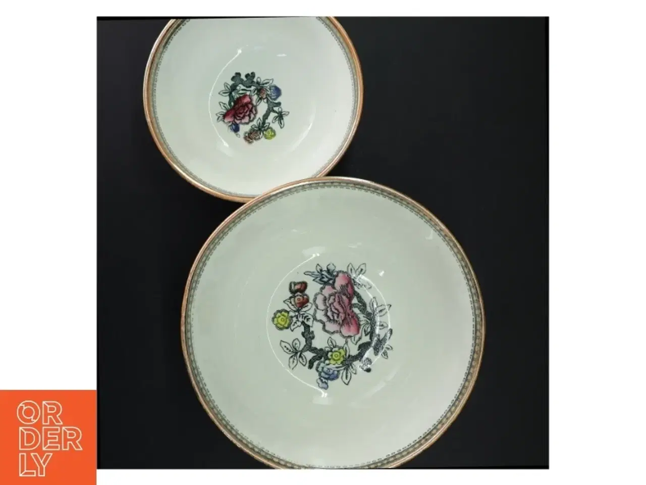Billede 5 - Porcelænskåle med blomstermotiv
