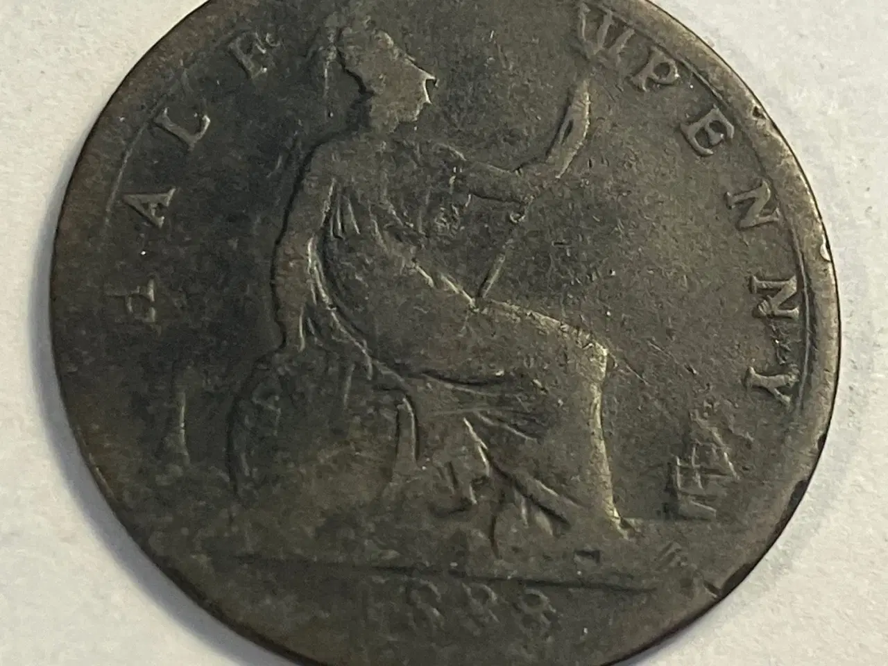 Billede 1 - Half Penny 1888 England