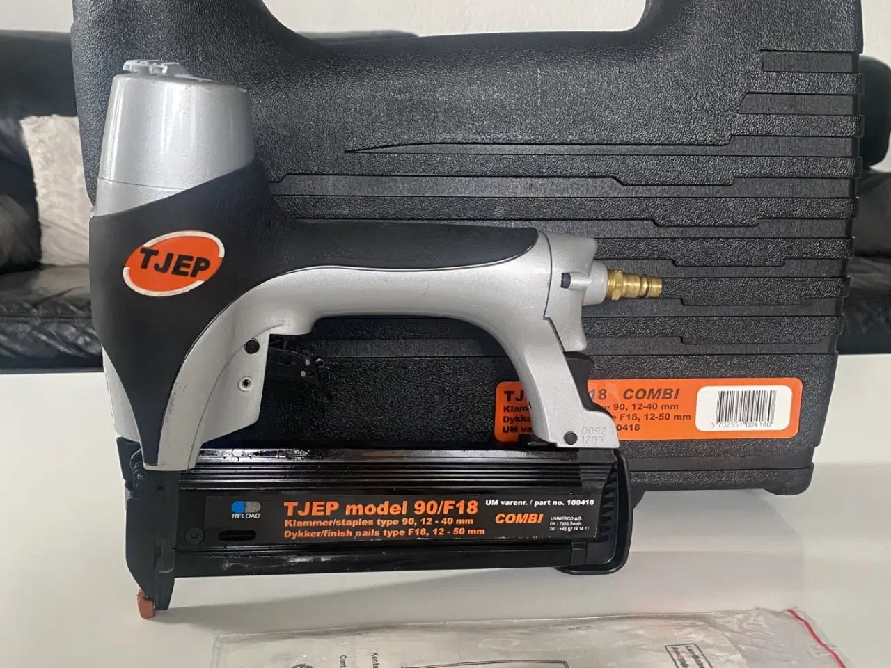 Billede 5 - TJEP 90/F-18 Klamme-/stiftepistol professionelt væ