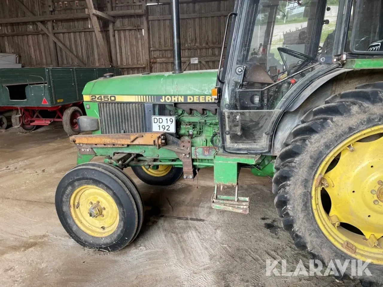 Billede 5 - Traktor JOHN DEERE 2450 med frontlæsser