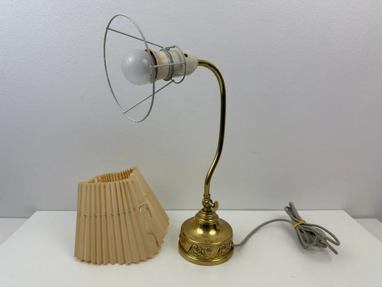 Billede 1 - Vintage messing bordlampe