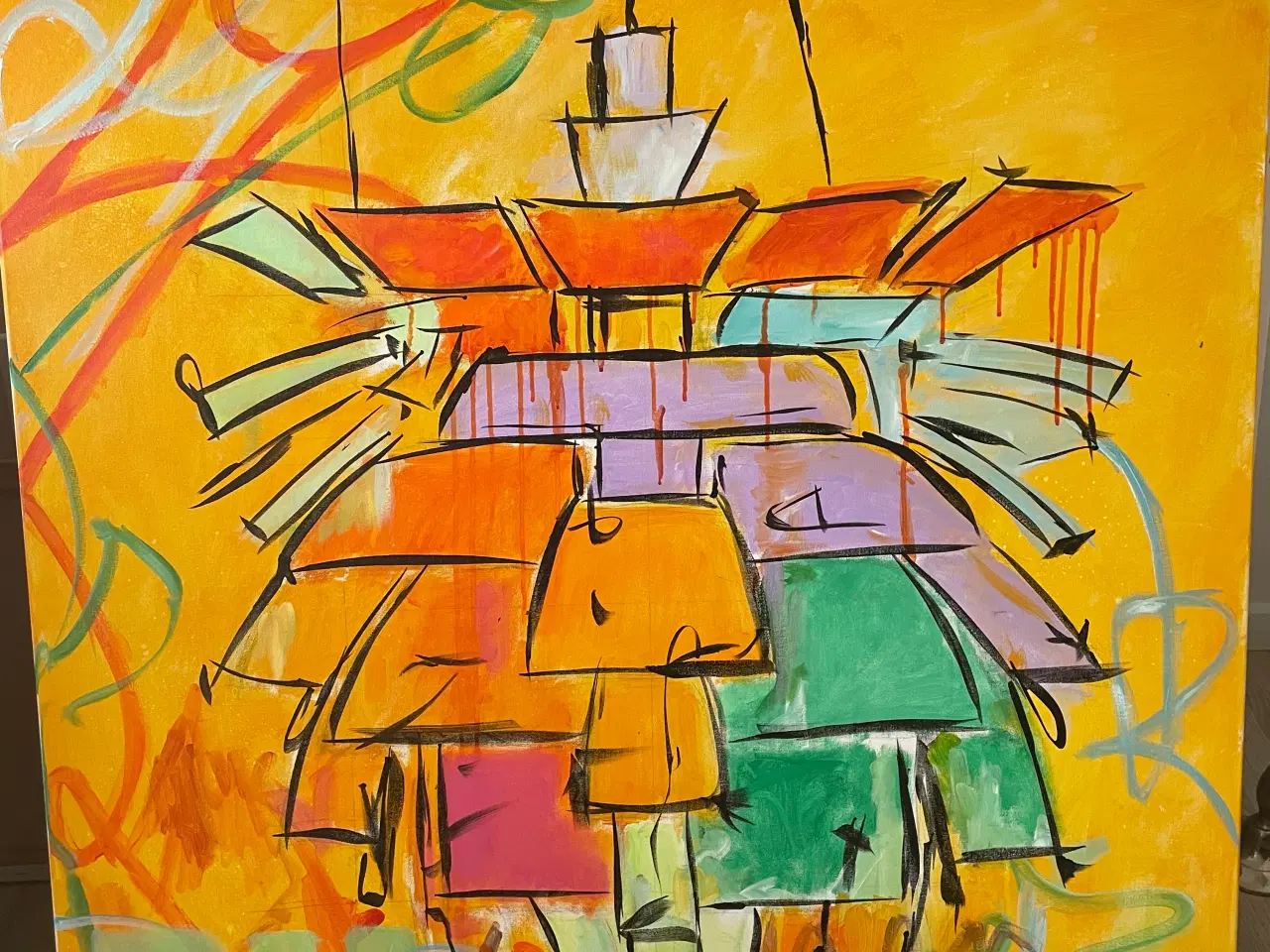 Billede 13 - IKEA lamper samt akryl på lærred