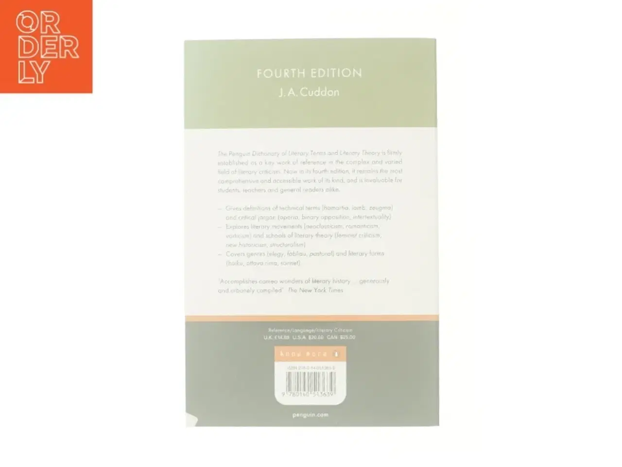 Billede 3 - The Penguin dictionary of literary terms and literary theory af J. A. Cuddon (Bog)