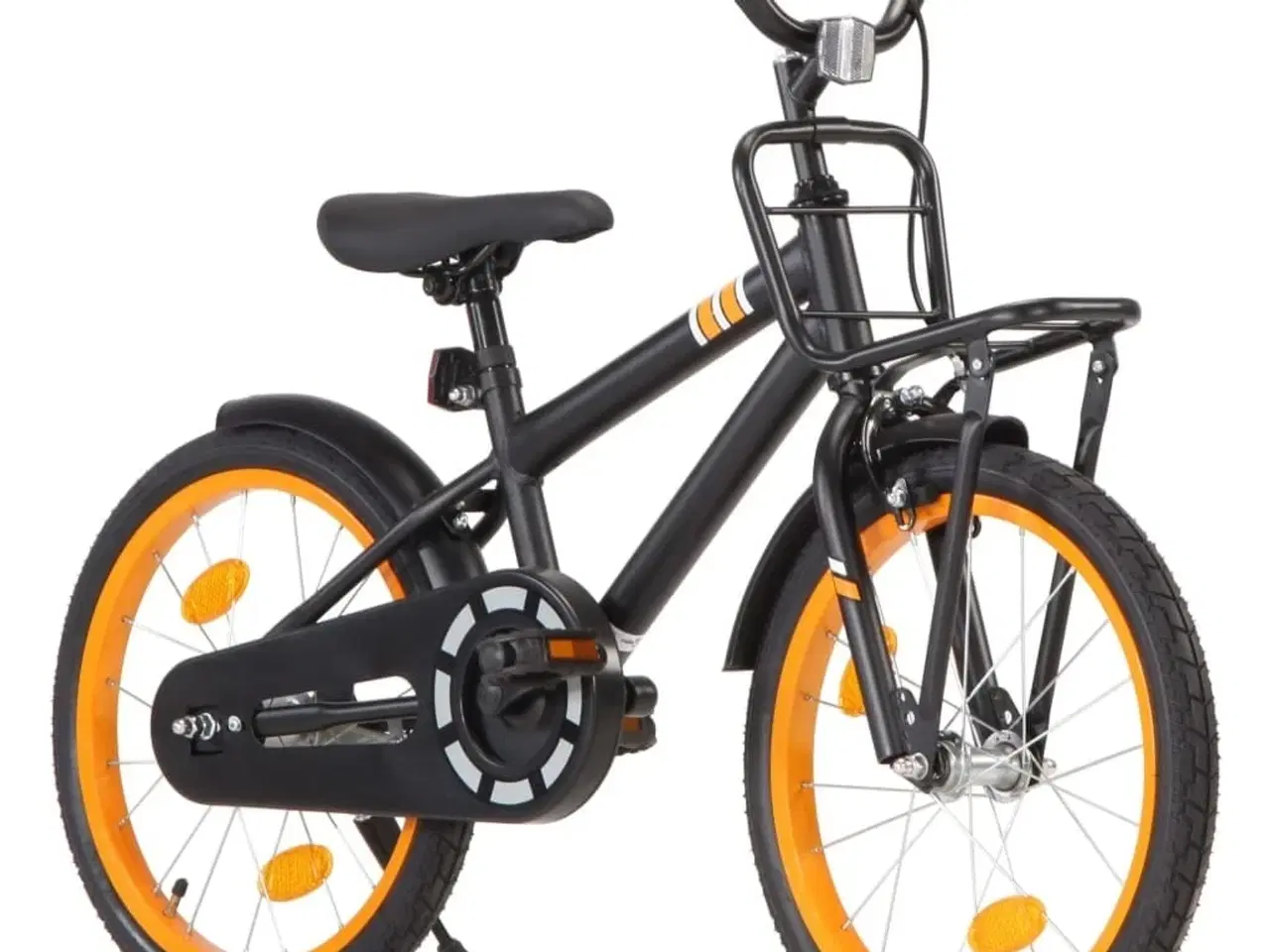Billede 3 - Børnecykel med frontlad 18 tommer sort og orange