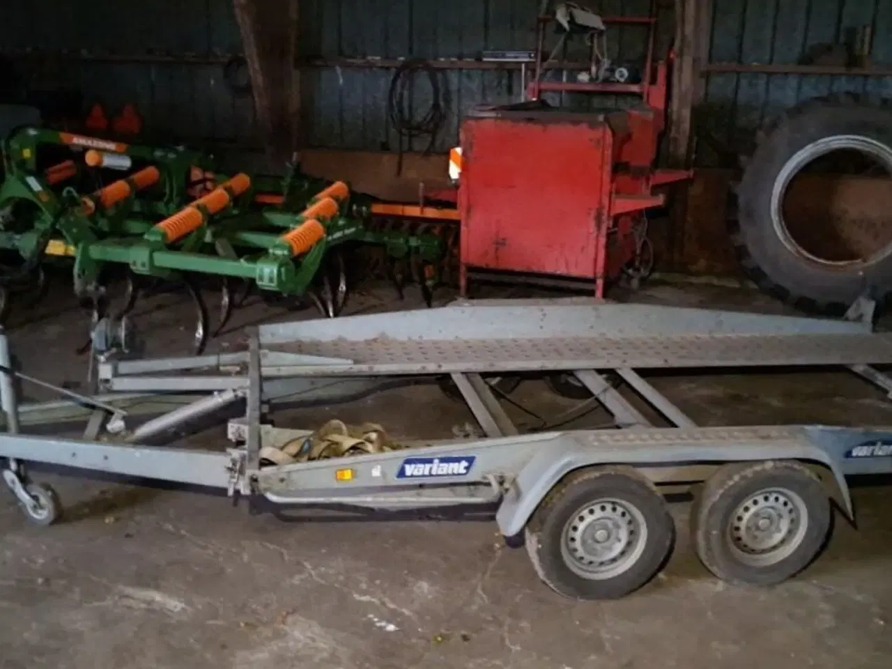 Billede 2 - Variant 2004a4 2 akslet biltrailer m. tip og hejs