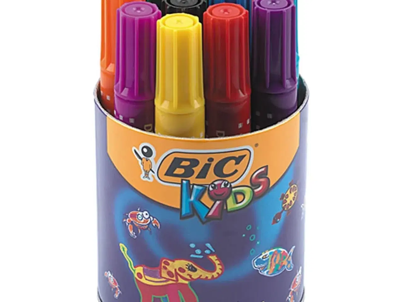 Billede 1 - BIC Decoralo Jumbotusch 4 mm - 12 Ass. Farver