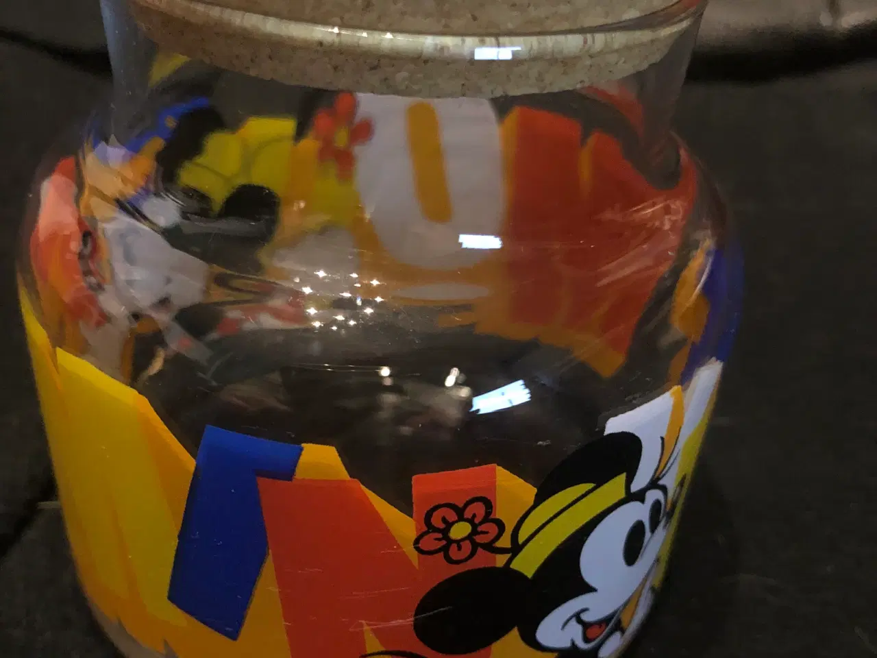 Billede 2 - Glas med kork-låg - Minnie Mouse