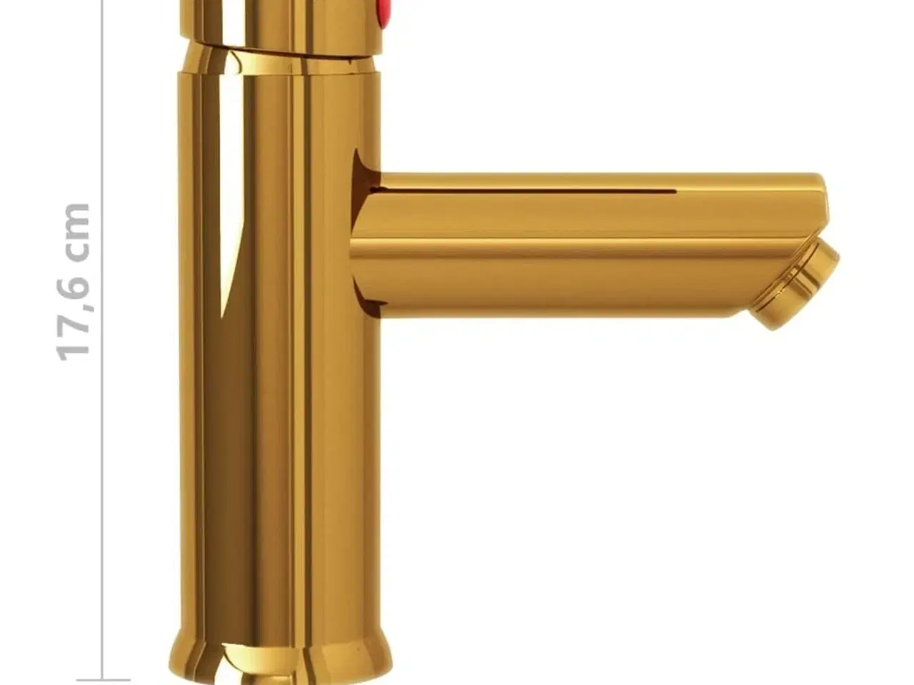 Billede 5 - Vandhane til badeværelseshåndvask 130x176 mm guldfarvet
