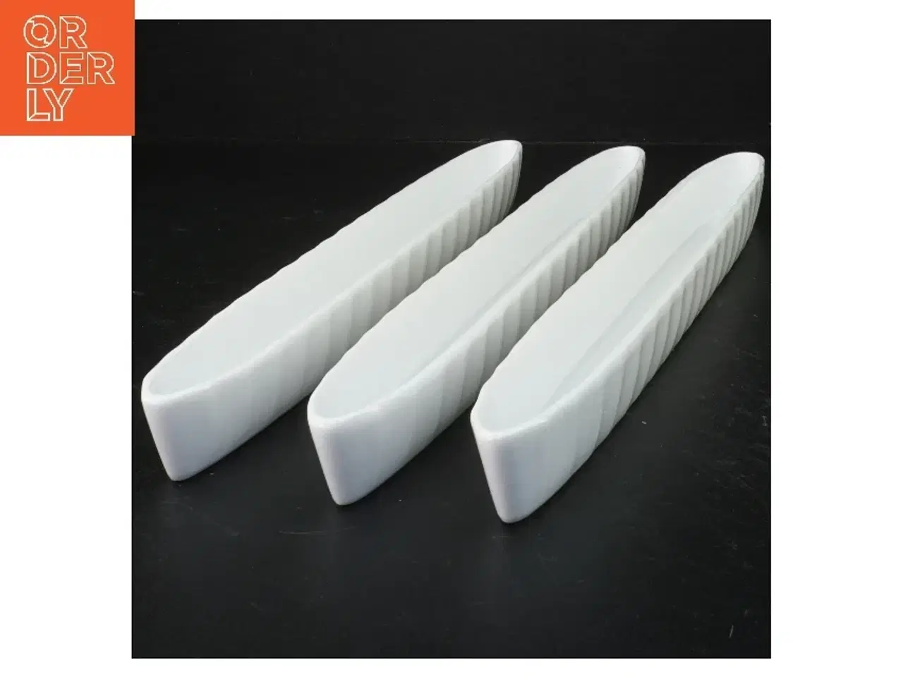 Billede 1 - Porcelæn Baguetteskåle (str. 39,5 cm)