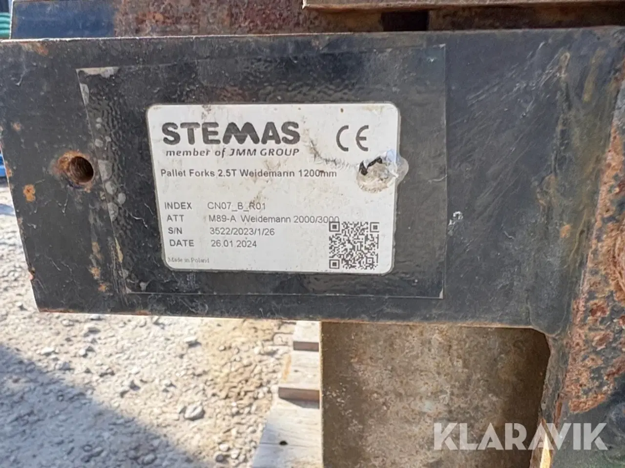 Billede 8 - Pallegafler Weidemann 1200mm