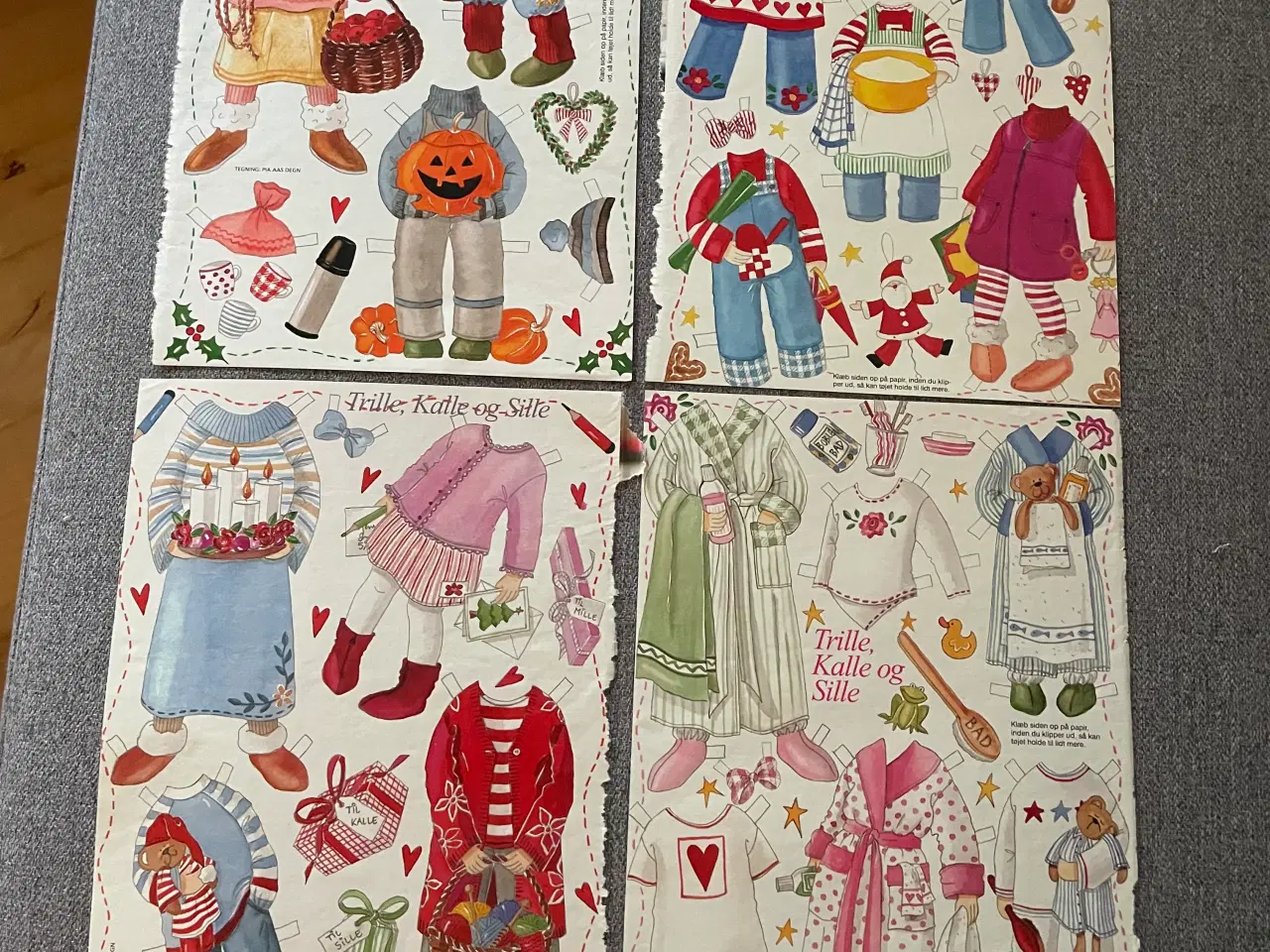 Billede 7 - 3 forskellige sæt jule påklædningsnisser med tøj