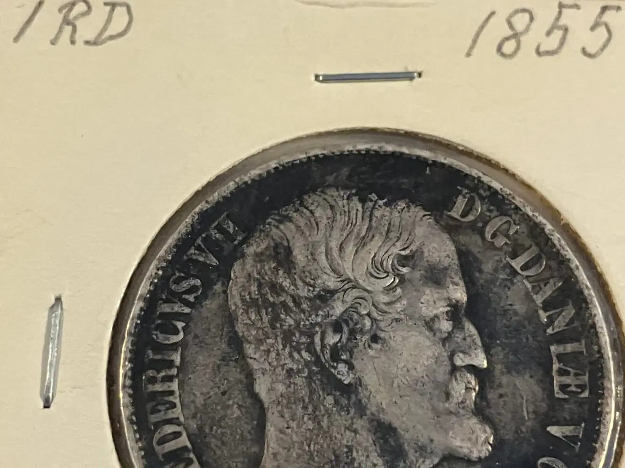 Billede 1 - 1 Rigsdaler 1855 FF Denmark