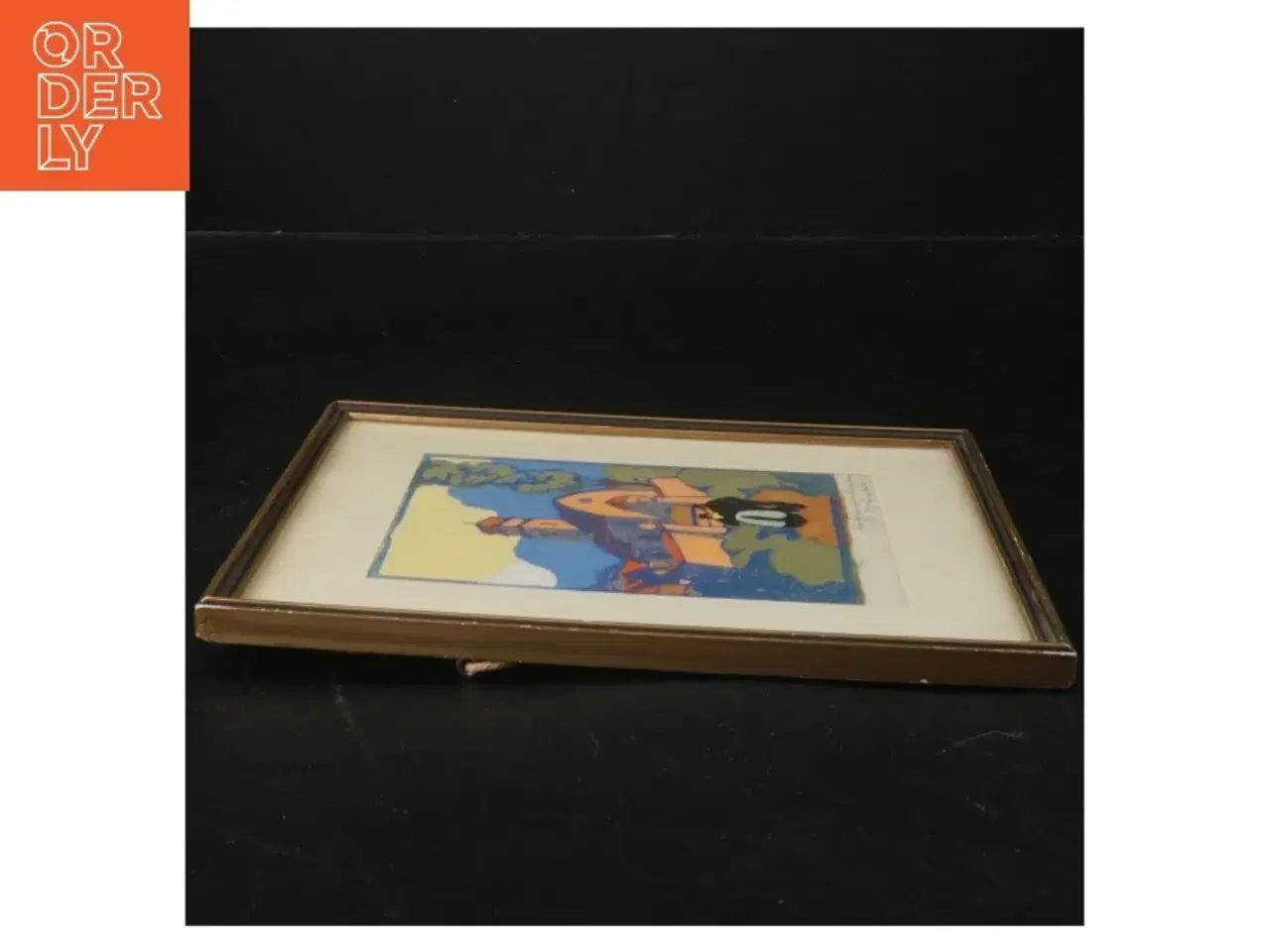Billede 3 - Indrammet kunstbillede (str. 20,5x17,5 cm)