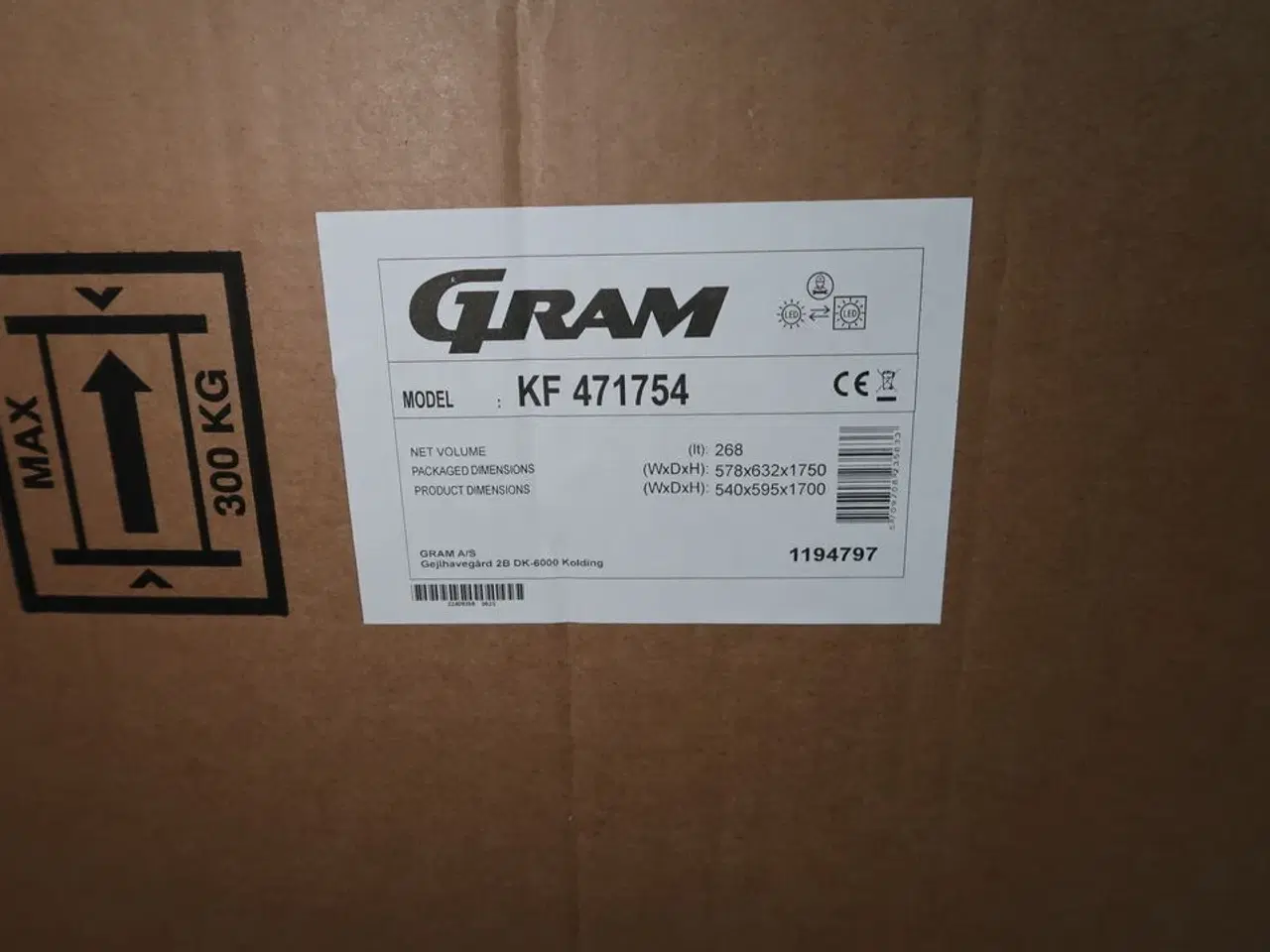 Billede 3 - Køle/fryseskab GRAM KF 471754