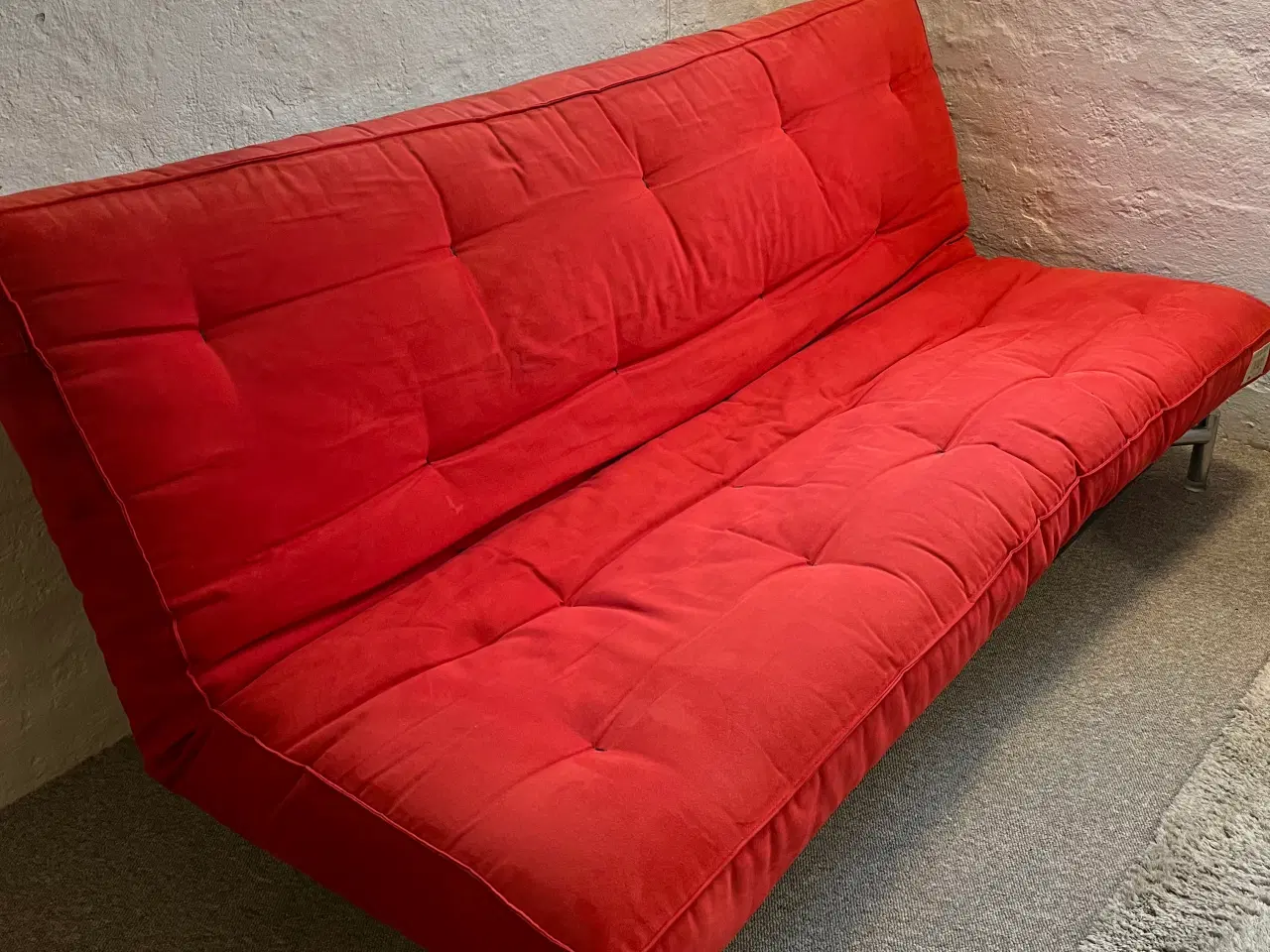 Billede 1 - Lækker sofa som kan laves om til stor seng.