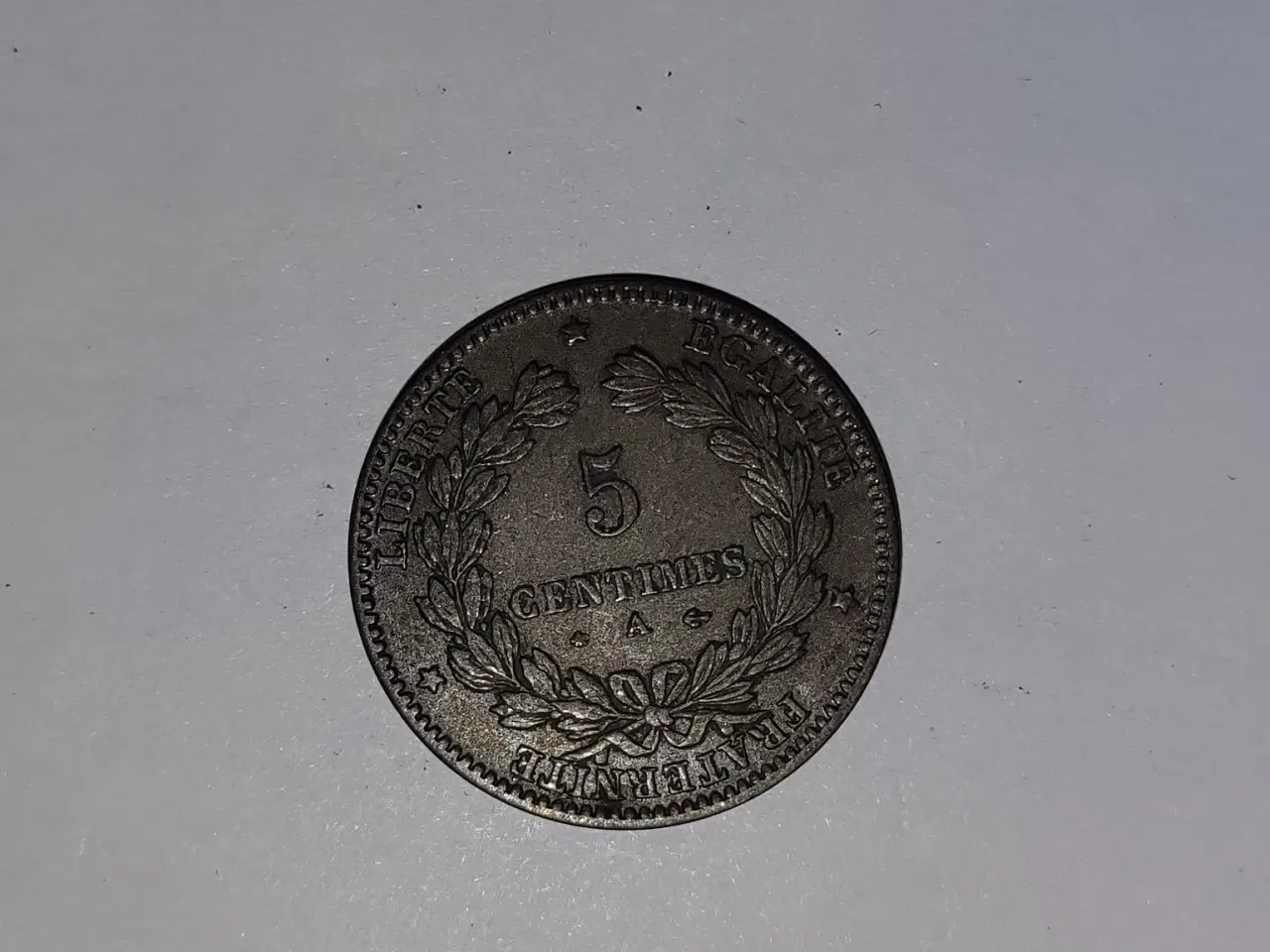 Billede 2 - 5 Centimes 1876 A France
