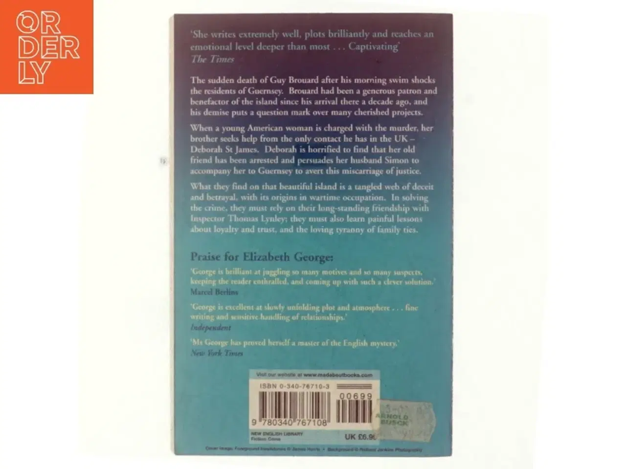 Billede 3 - A place of hiding af Elizabeth George (Bog)
