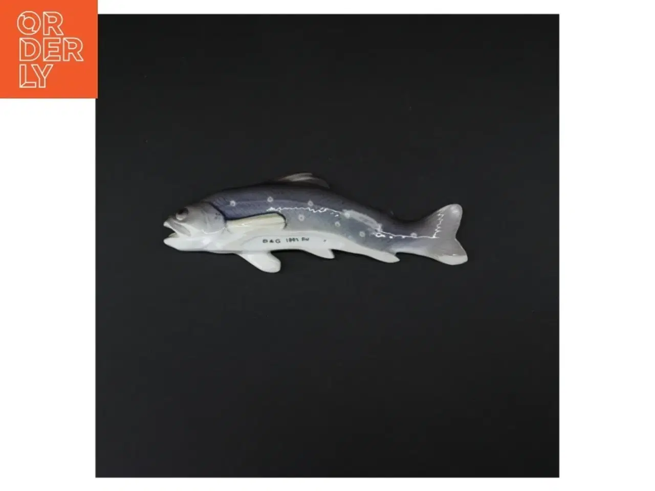 Billede 3 - Porcelænsfisk fra Bing & Grøndahl (str. 23 x 7 cm)