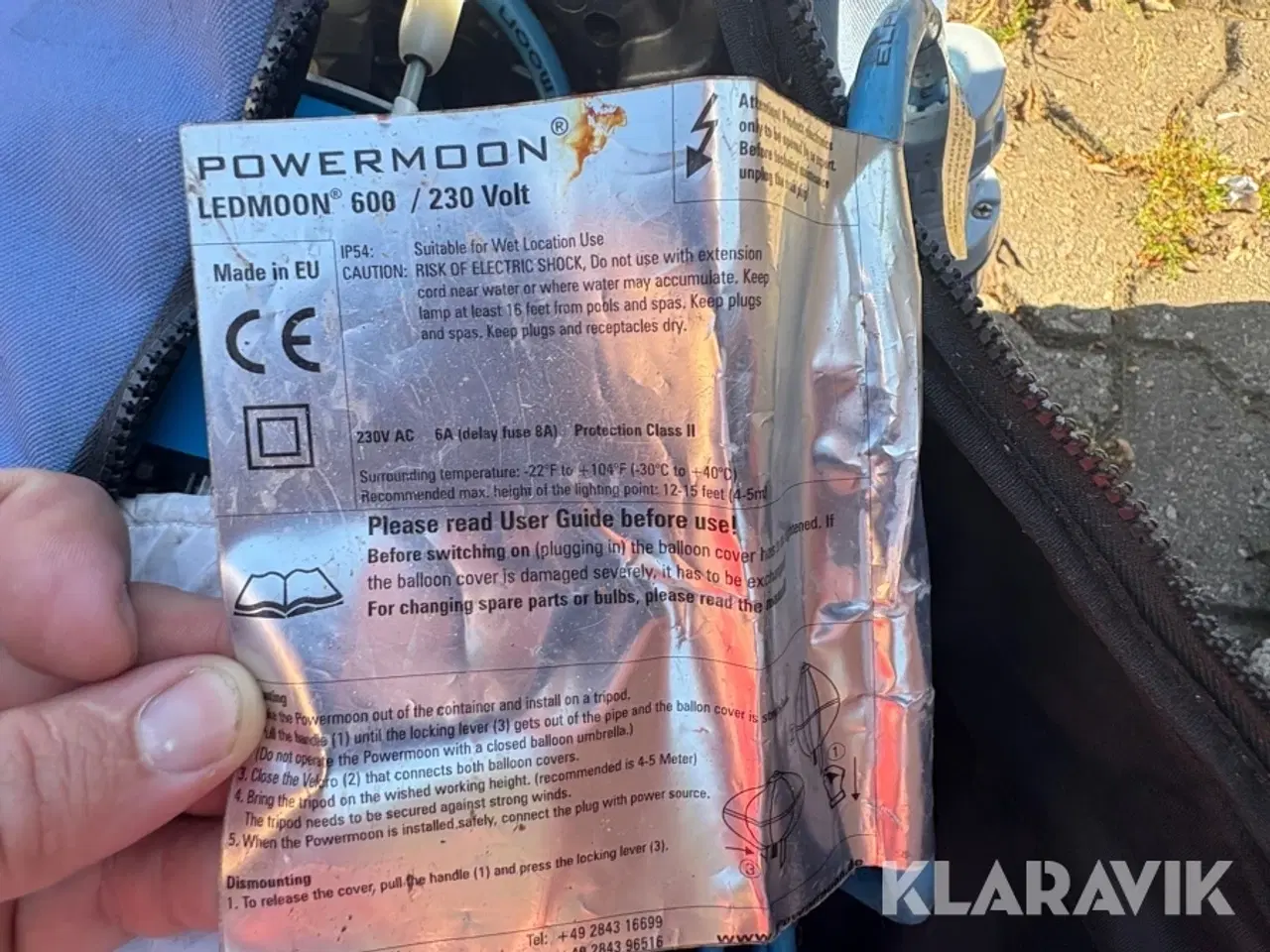 Billede 10 - Lygtestander med lampe Powermoon Ledmoon 600