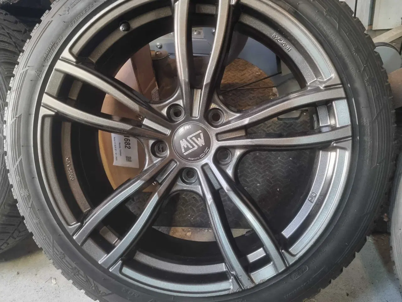 Billede 5 - 19 tommer 5x120 O.Z fælge med gode Vinterdæk 