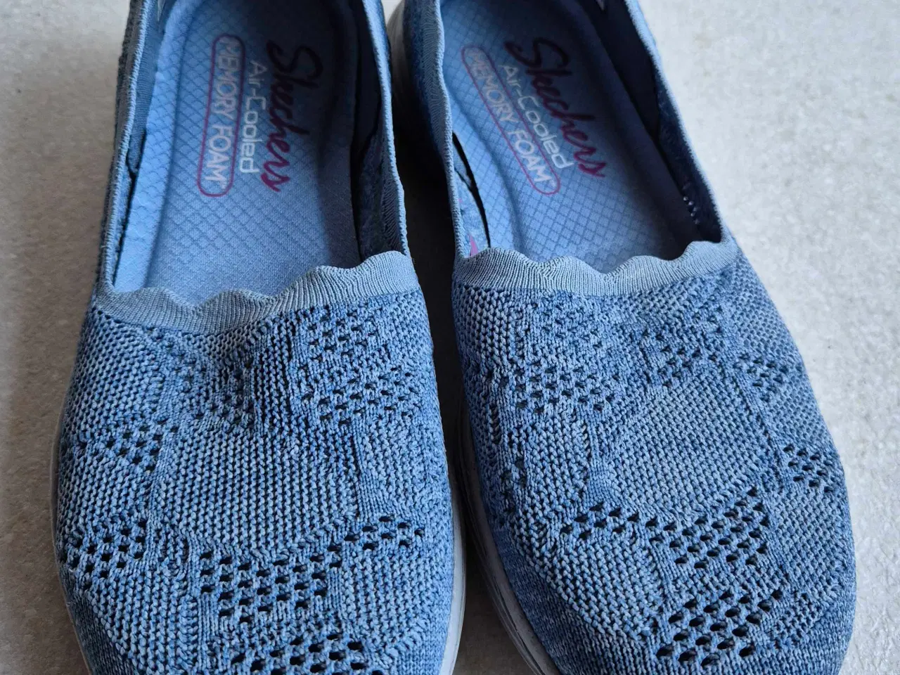 Billede 1 - Blå skechers loafers, str 36
