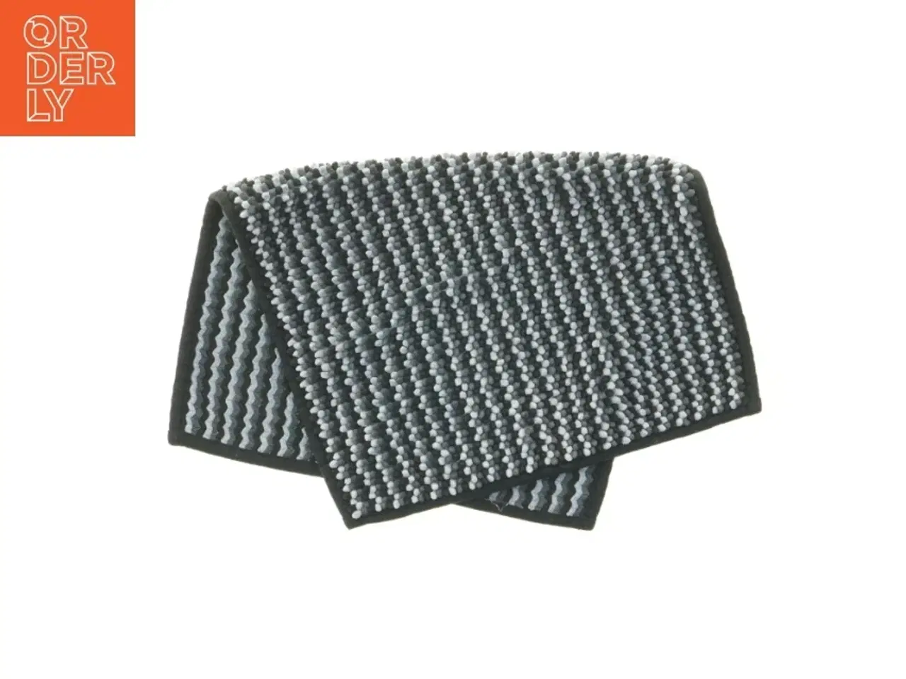 Billede 1 - Grå bomuldstæppe (str. 59 x 40 cm)