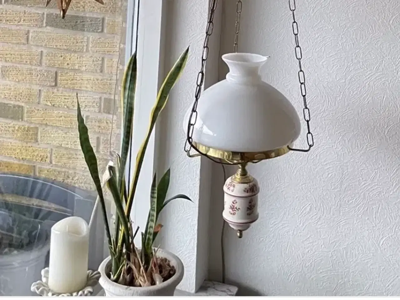 Billede 1 - Loftlampe pæn med 3 kæder