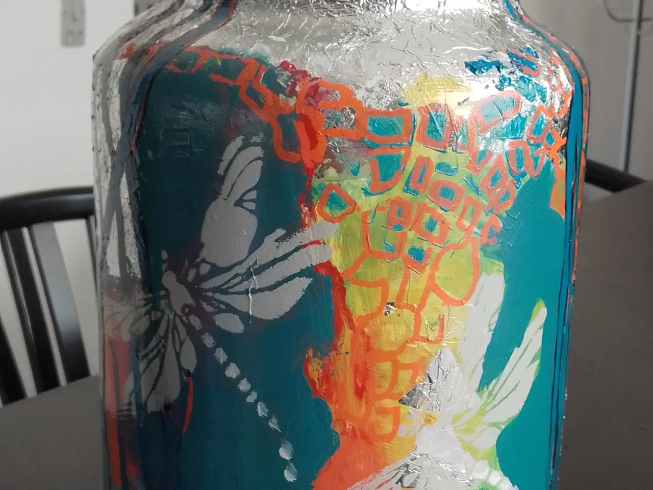 Billede 10 - Dekorerede glasvaser fra eget atelier