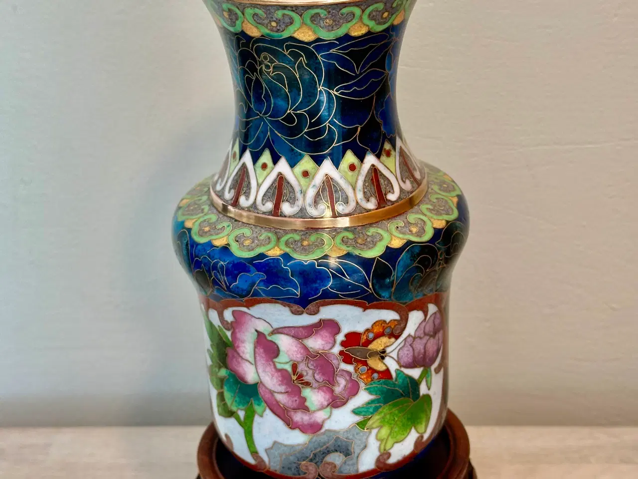 Billede 2 - Antik CLOISONNE vase sælges