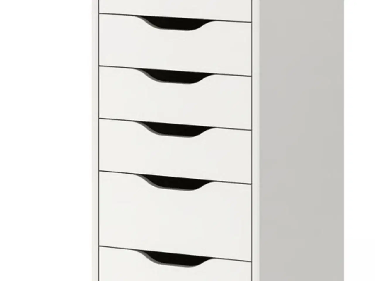 Billede 1 - To stk. hvid ALEX Kommode m. 9 skuffer,