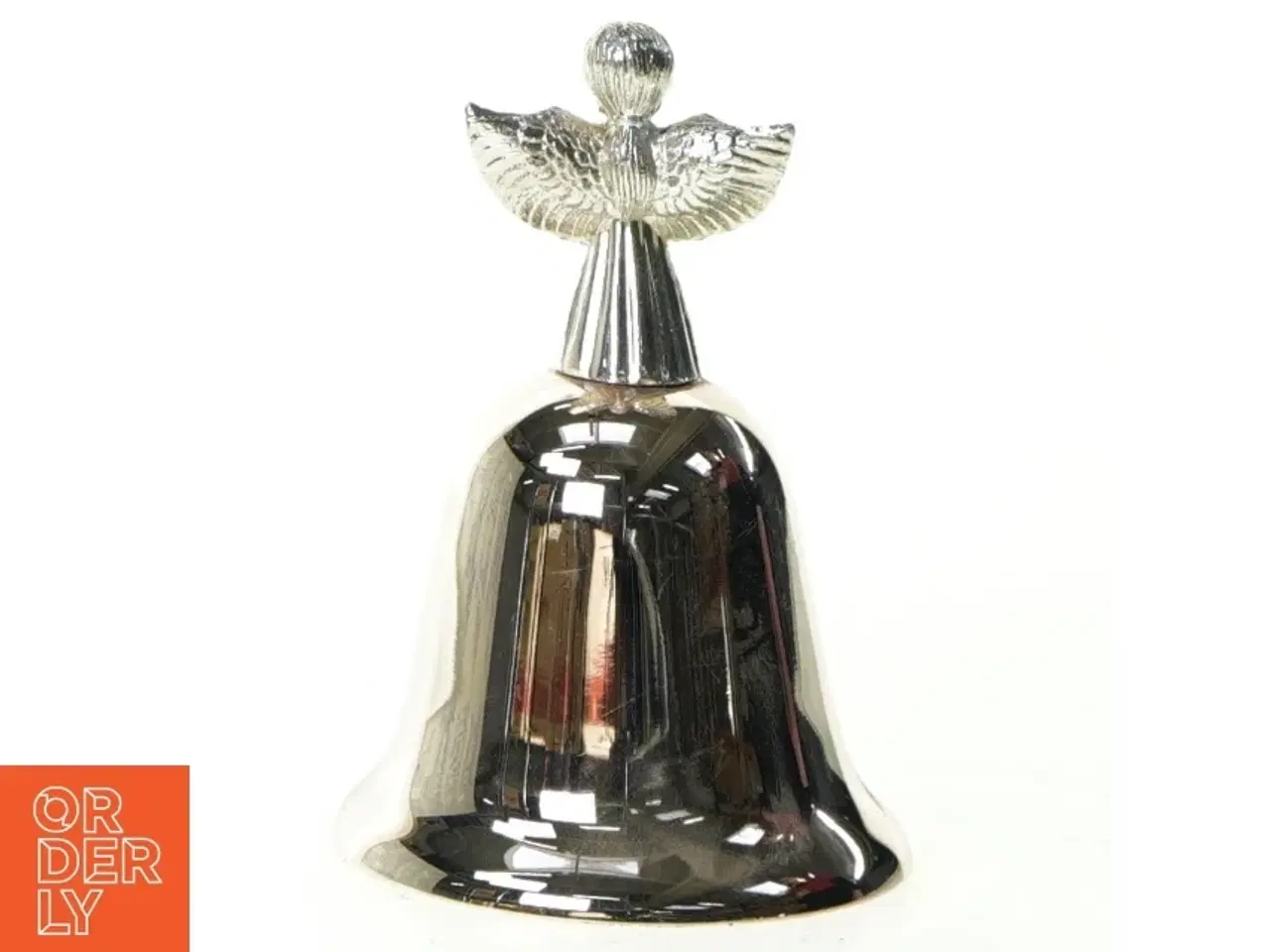 Billede 3 - Sølv klokke med engel (str. 9 x 6 cm)