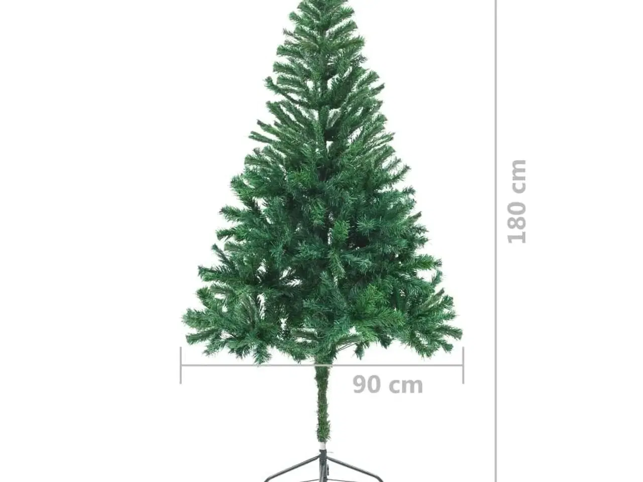 Billede 7 - Kunstigt juletræ med fod 180 cm 564 grene