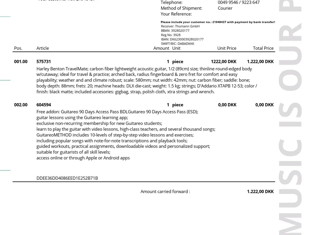 Billede 7 - Guitar Harley Benton