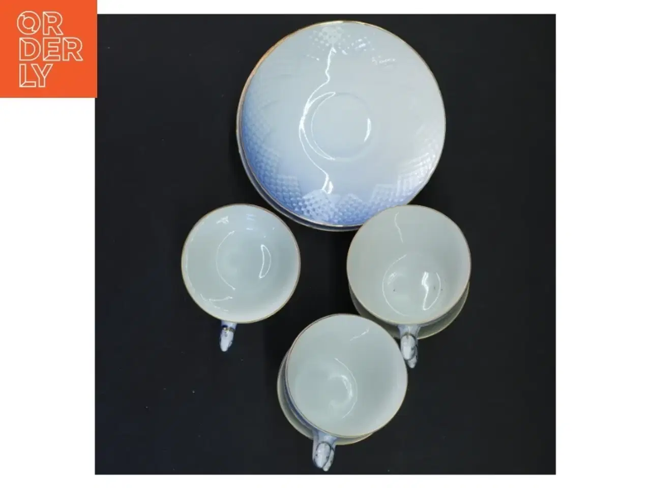 Billede 3 - Mågestel 5 Kaffekopper med underkopper fra B&G (str. Ø 14&6x9,5 cm)