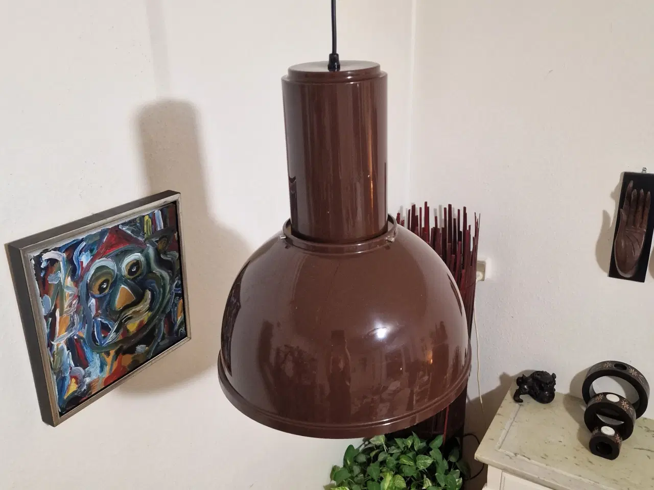 Billede 3 - Fed retro pendel med industrielt look.