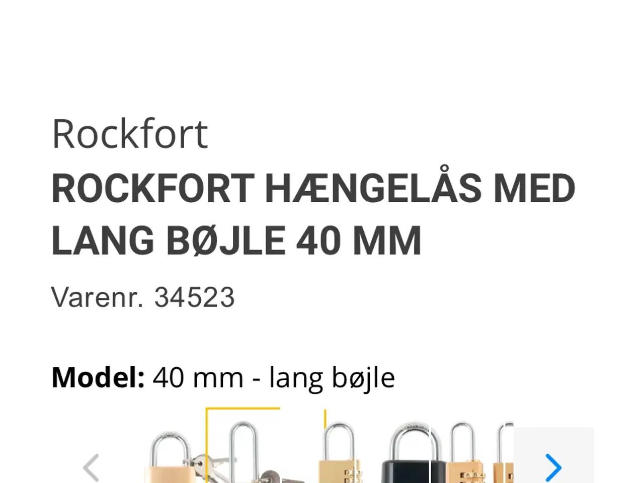 Billede 5 - Ny ubrugt hængelås 