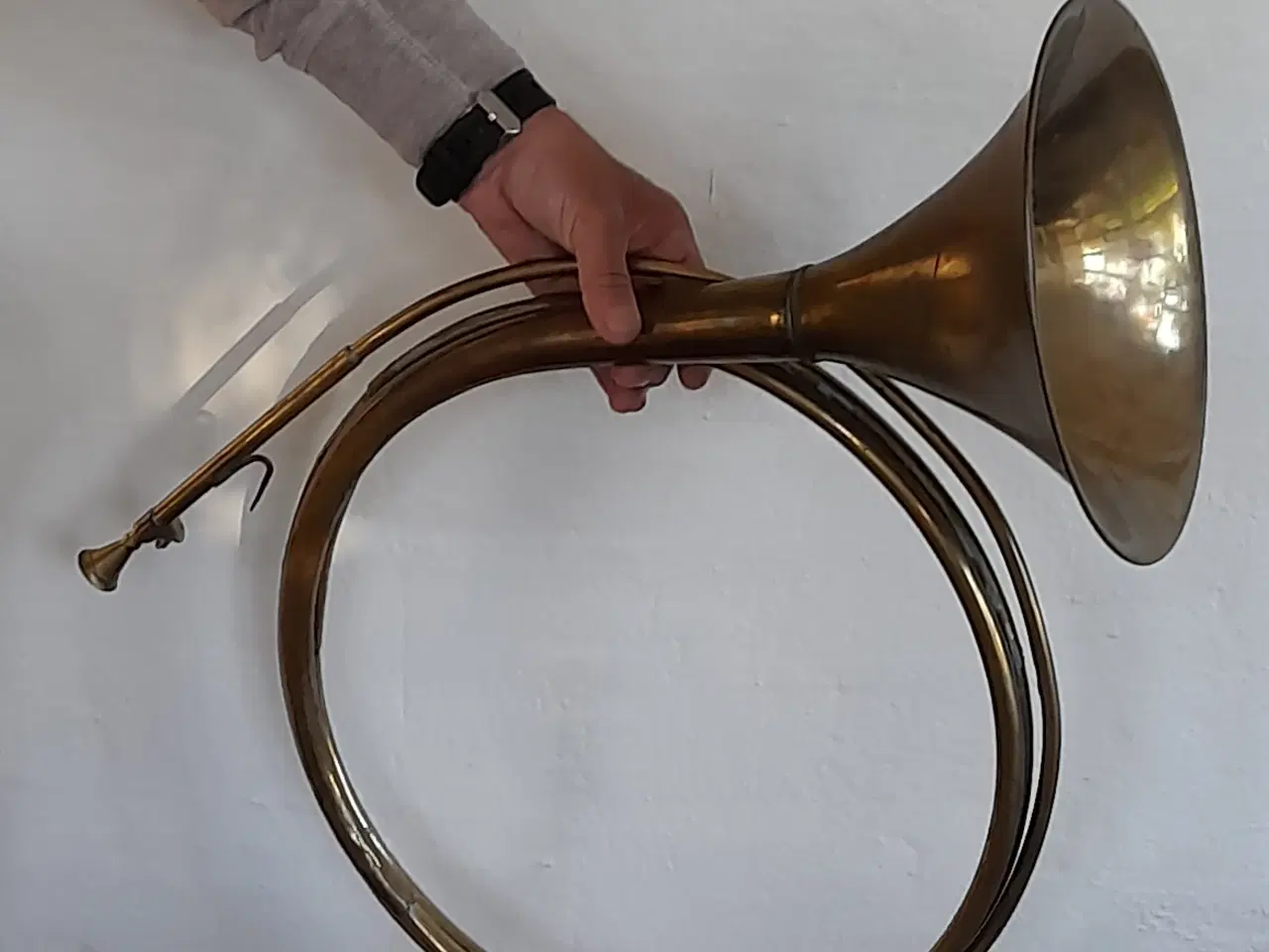 Billede 1 - Messing horn Ø 44,5 cm