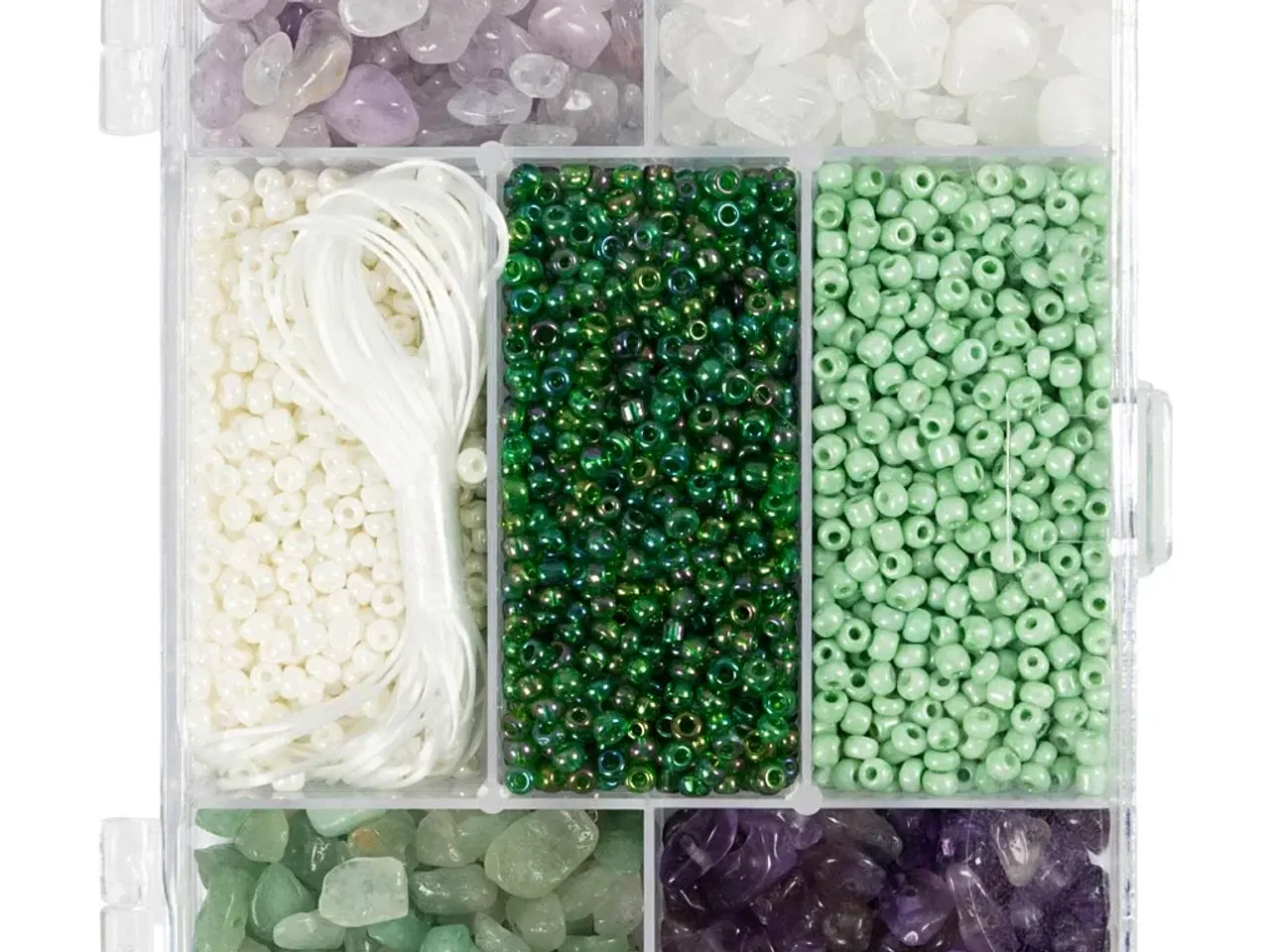 Billede 1 - DIY Smykkesæt med Krystaller - Ass. Farver 2,6-10 mm