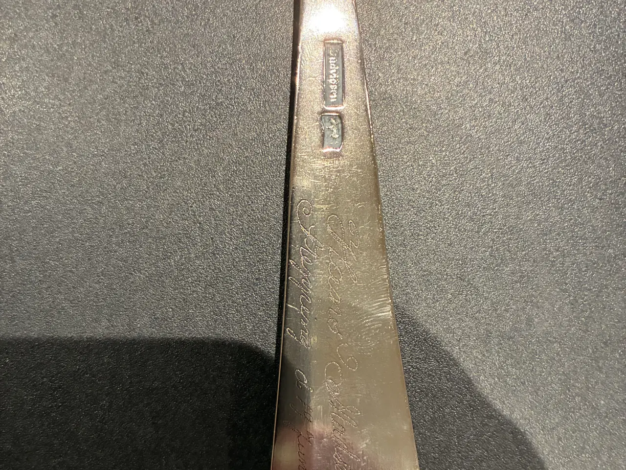 Billede 2 - Gamle dobbeltriflet middagsskeer i sølv