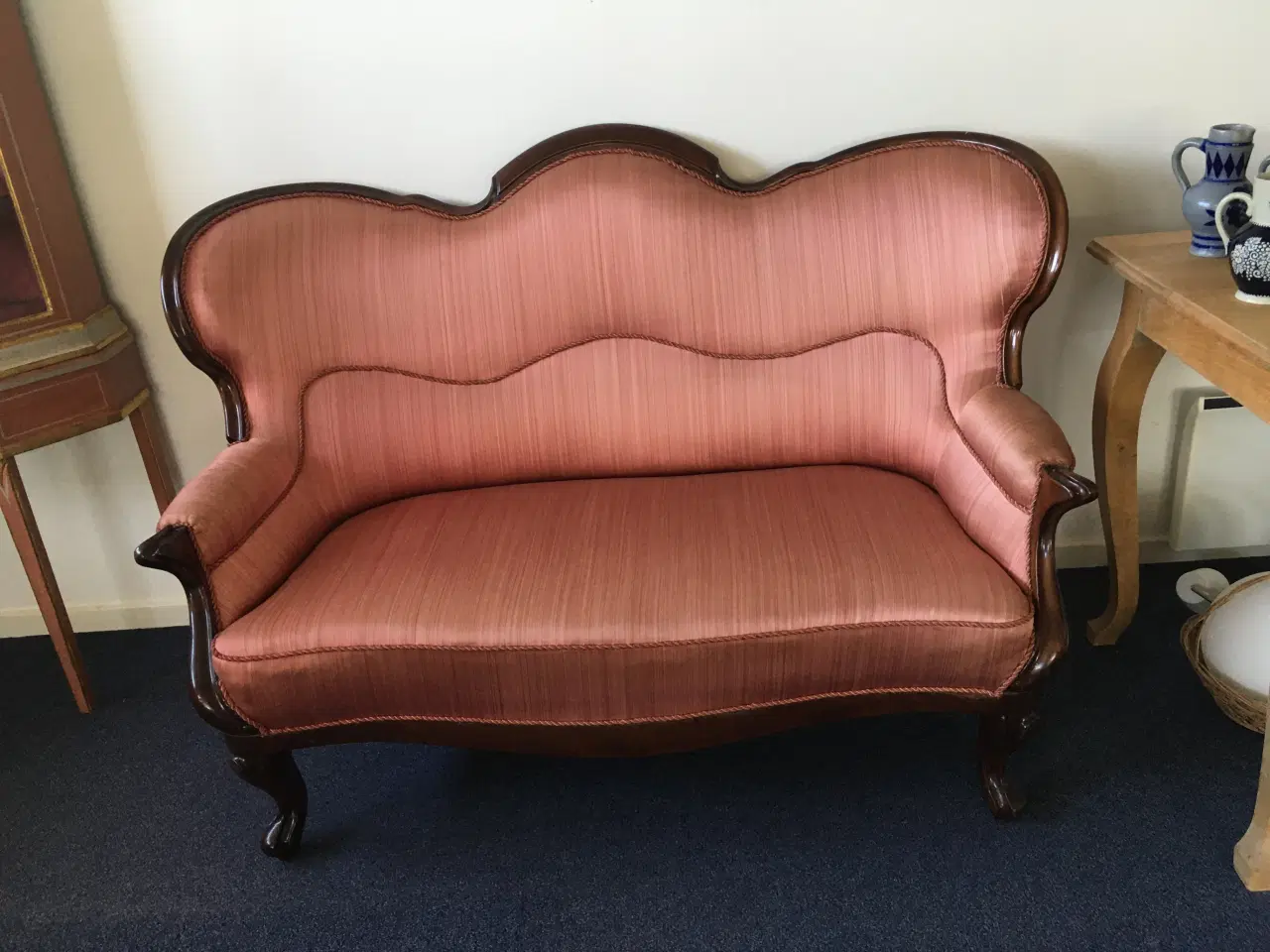 Billede 1 - Maghoni sofa og stol (spritpoleret sofa)