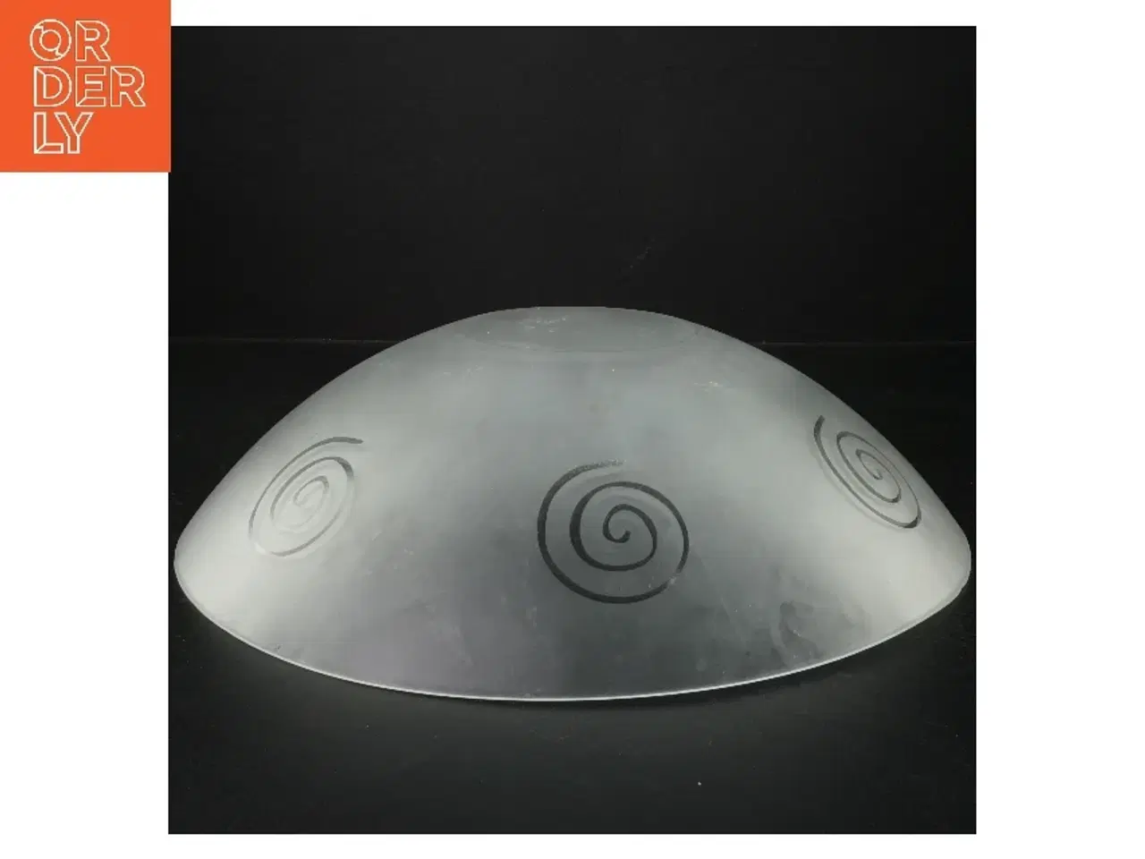 Billede 2 - Glasfad med spiralmønster (str. 33 cm)