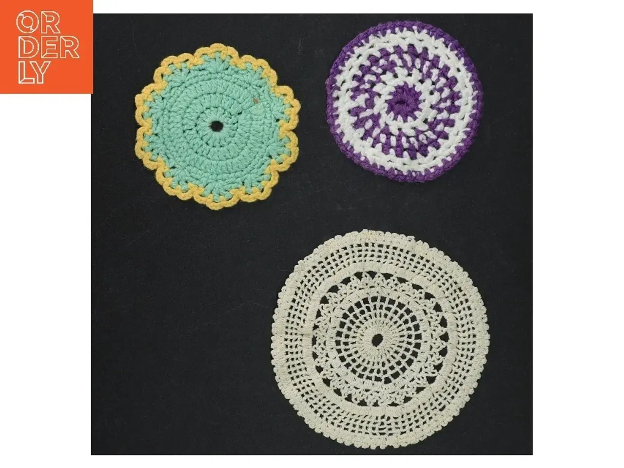 Billede 1 - Hæklede bordskånere (str. Variabel størrelse)