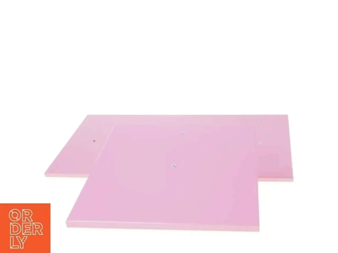 Billede 2 - 2 x lyserøde hylder fra IKEA (str. 50 x 25 og 25 x 25)