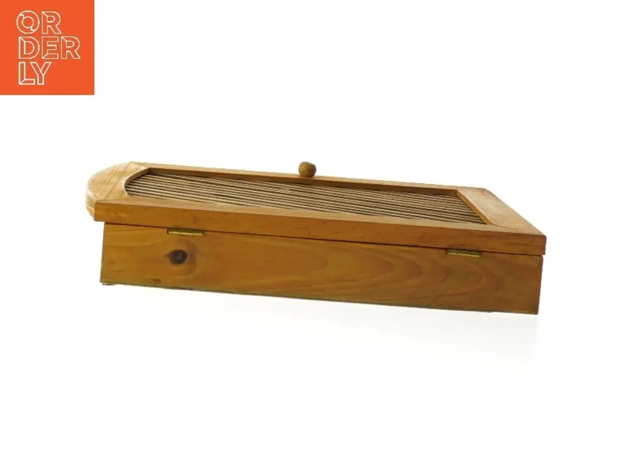 Billede 4 - Træ nøgleskab med gitterlåg (str. 26,5x20x4,5 cm)